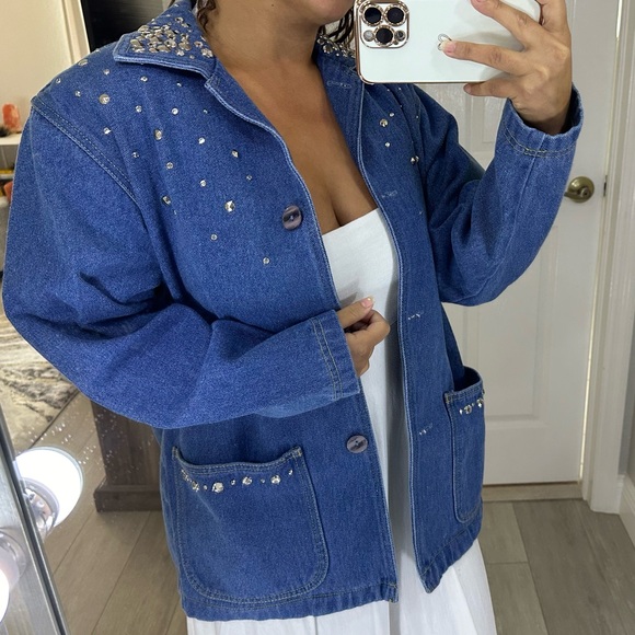 Bingo! Bingo! Vintage Jean Jacket Size Medium - Picture 1 of 2